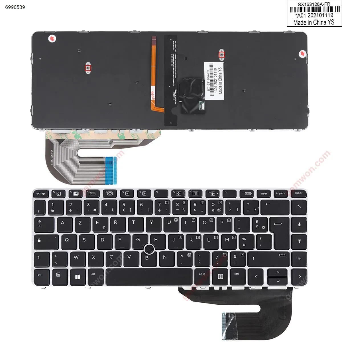 Picture of HP EliteBook 840 G3 SILVER FRAME BLACK (with point, Backlit,Win8)OEM