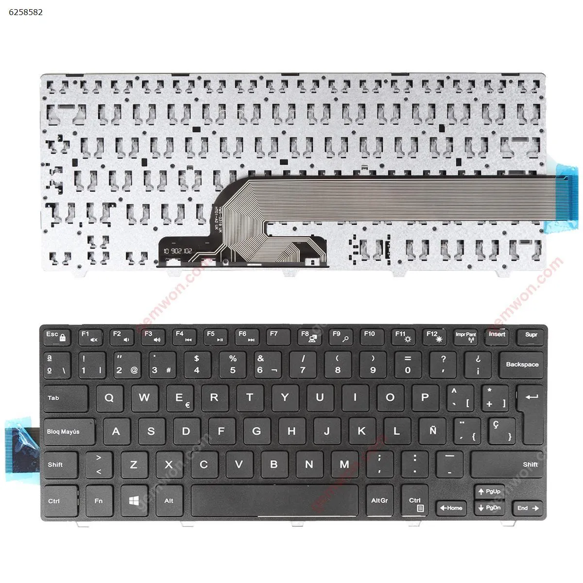 Picture of DELL Inspiron 14-3000 5447 5442 5445 7447 Series BLACK FRAME BLACK OEM (Without foil，For Win8)