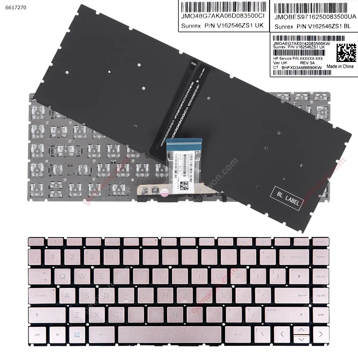 Picture of HP Pavilion 14-CC 14-CD 14m-cd 14t-cd 14-CE 14-CF 14-CK 14-CM 14-CS 14-CY 14-DA 14-DF 14-DG 14-dh 14m-dh 14t-dh 14-DK 14-DR 14s-DR 14-dq 14s-dq GOLDEN（Backlit,Without FRAME）