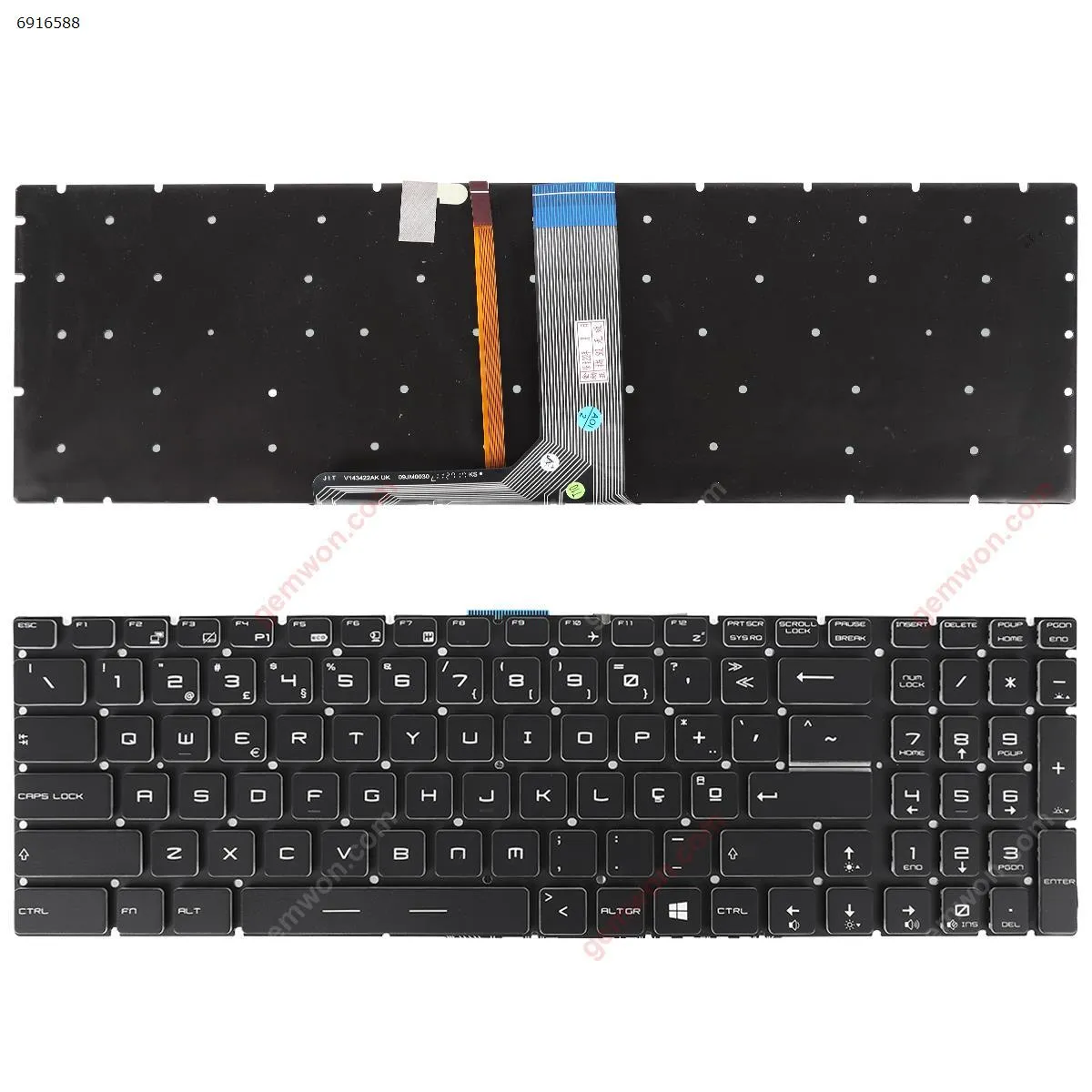 Picture of MSI GT72 GS60 GS70 WS60 GE72 GE62 BLACK (Full Colorful Backlit,Without FRAME,WIN8)
