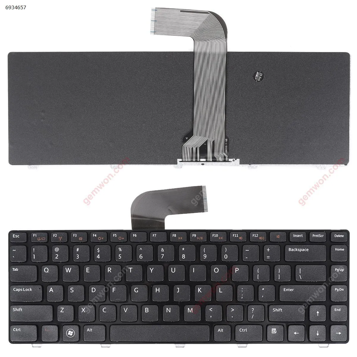 Picture of DELL Vostro 3550/XPS L502/New Inspiron 14R/Inspiron N4110 M4110 N4050 M4040 N5050 M5050 M5040 N5040 N411Z GLOSSY FRAME BLACK OEM