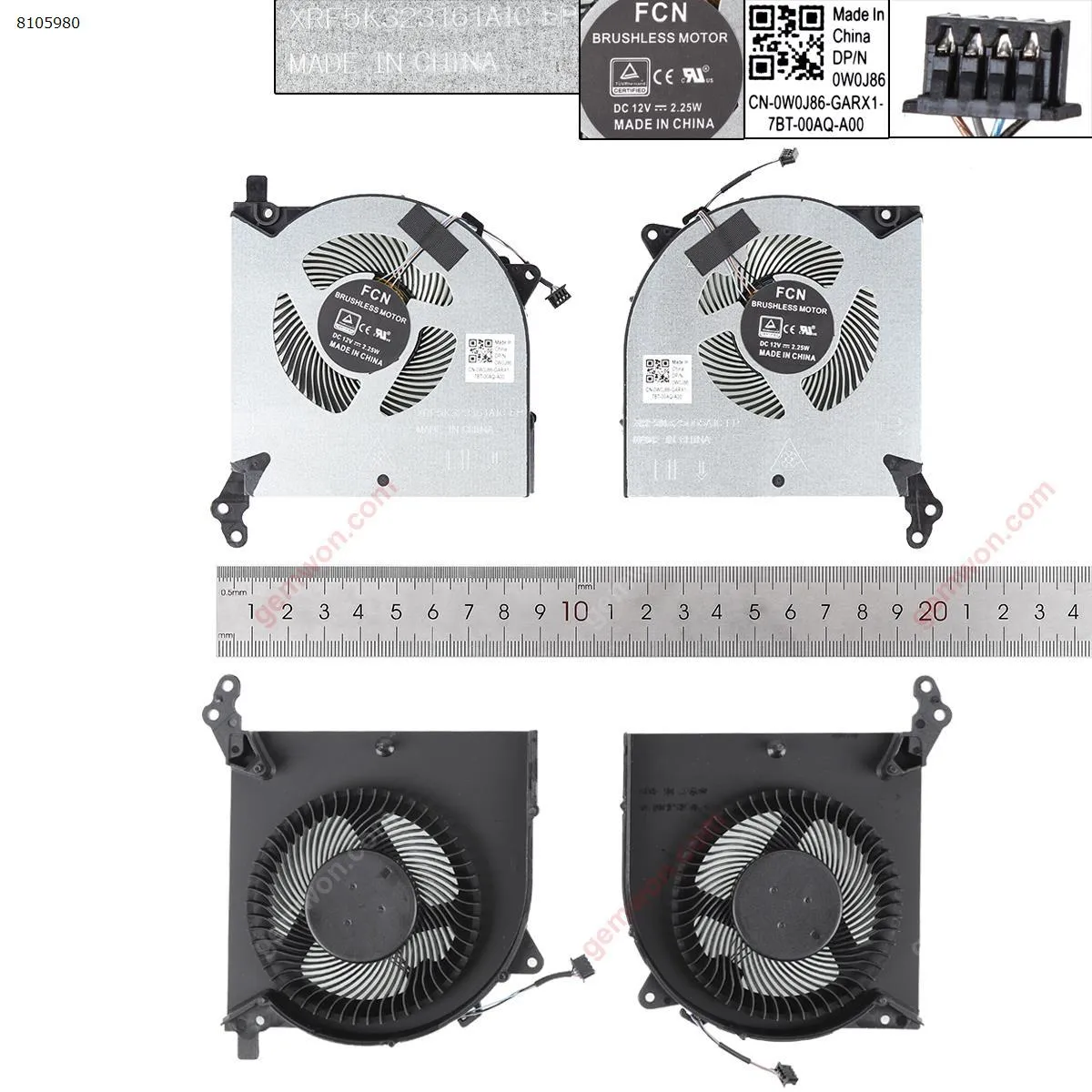 Picture of LENOVO 2020 R7000 Y550-15 Y7000P CPU+GPU 12V，（High copy）.