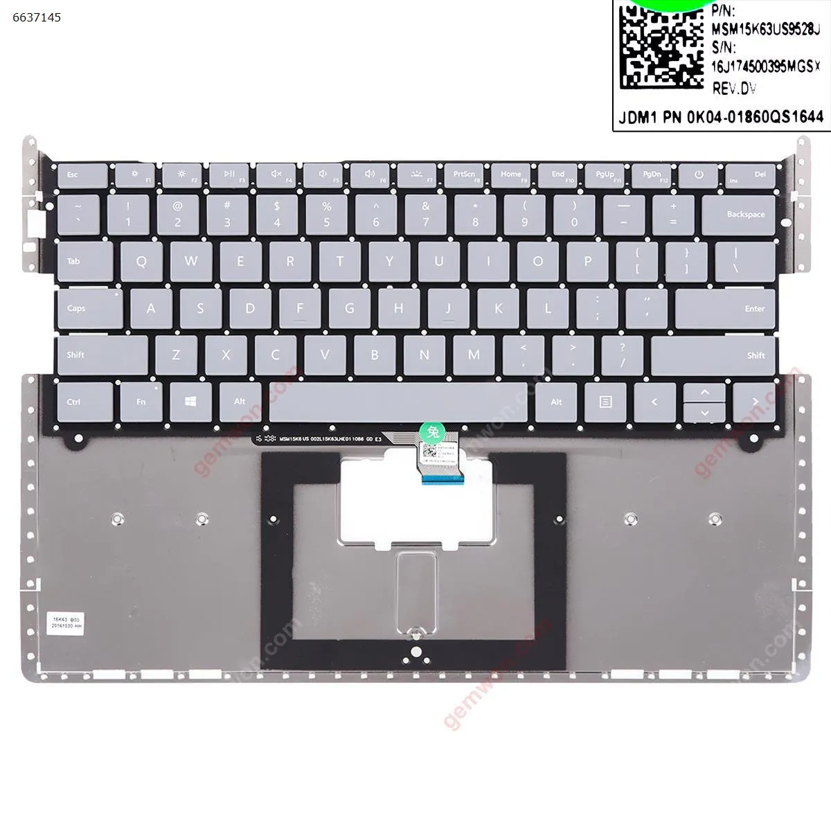 Picture of Microsoft surface 13.5' 1769 1782 1770 1772 G672819NW GRAY 