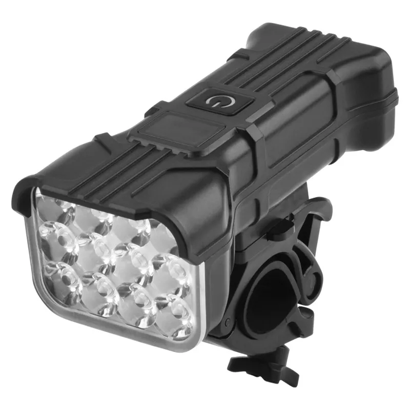 Picture of New super bright bike light 12 lights night riding flashlight USB charging outdoor mountain bike riding equipment
