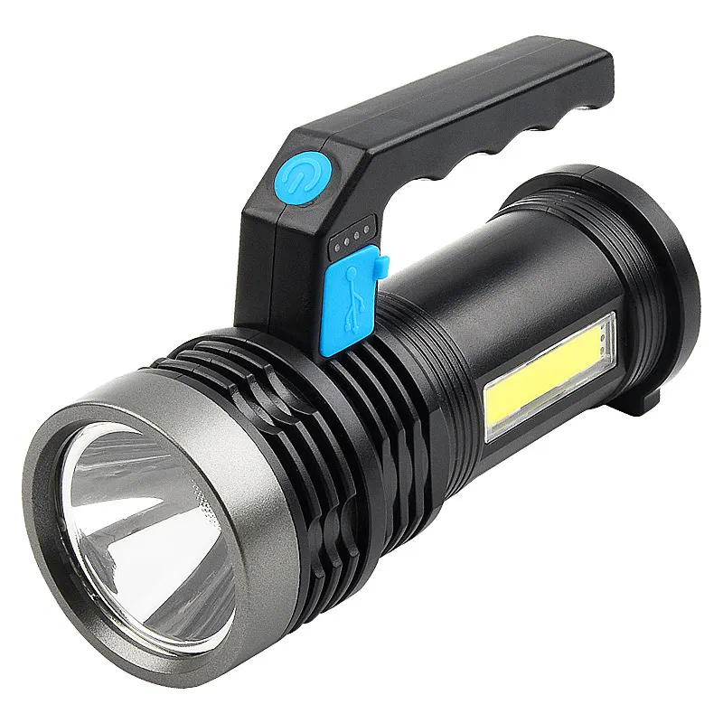 Picture of Outdoor lighting long range home hand lamp strong flashlight lasting battery charging LED searchlight