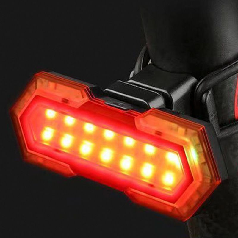 Wireless remote control turn signal USB charging long endurance night riding flashing warning lights equipped with intelligent taillights view 2