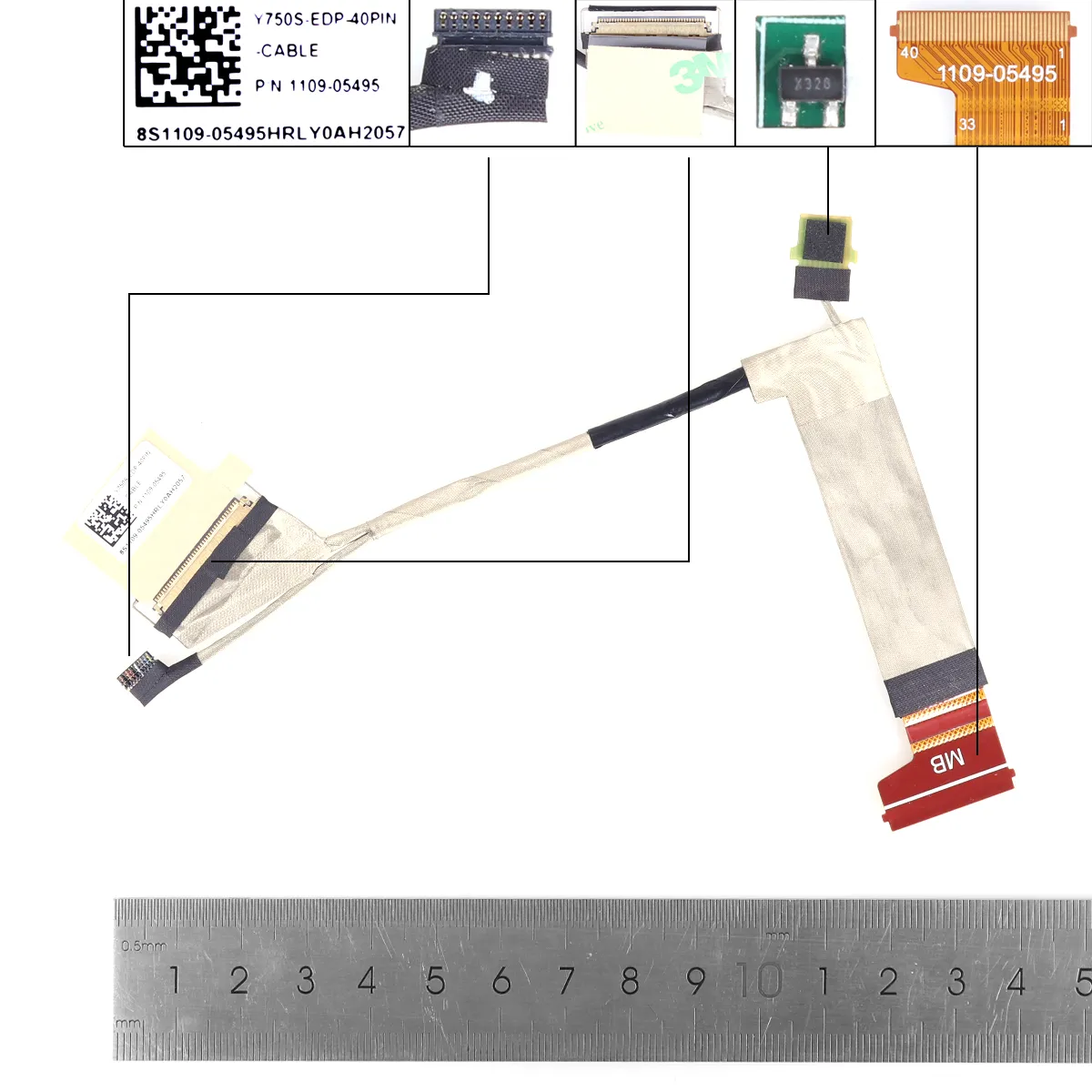 Picture of Lenovo S7-15ARH5 15IMH5 Y750S Y9000X R9000X 2021 40pin0.5