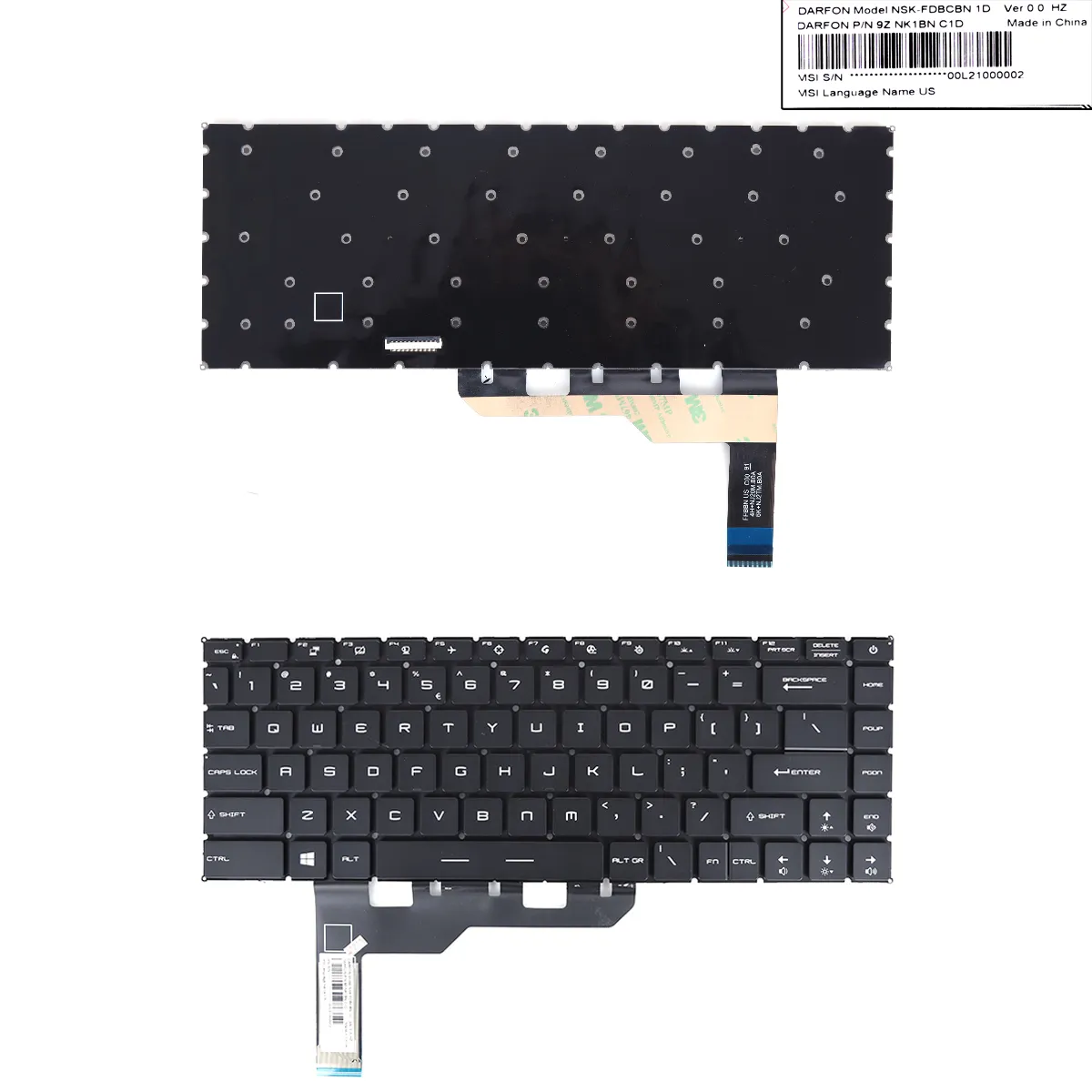 Picture of MSI GP66 Leopard 10UH 11UH 11UG 11UE 12UH 12UGS MS-1542 BLACK(RGB WIN8)