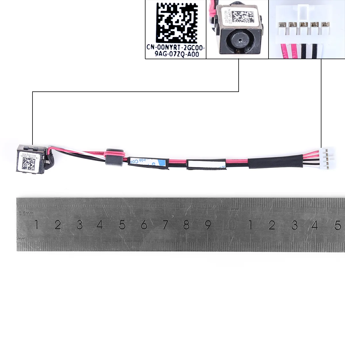 Picture of DC IN Power Jack w/Cable Harness Socket For Dell Latitude 14 3450 RP8D4