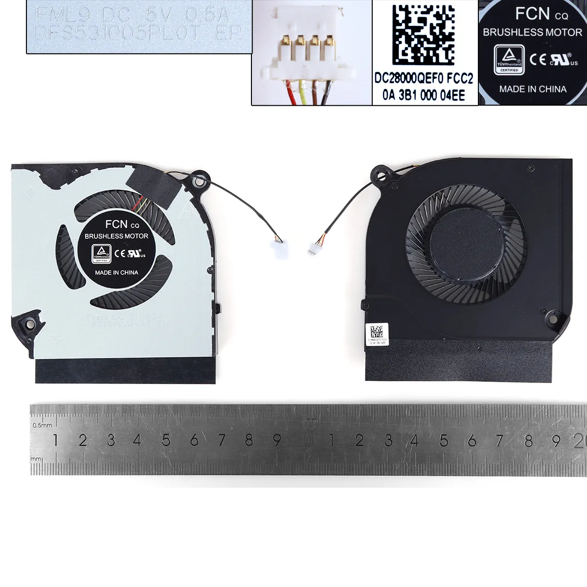 Picture of Laptop fan for Acer Predator Helios PH317-53 PH315-52 Nitro AN515-55 AN517-52 N20C1（GPU,ORG）