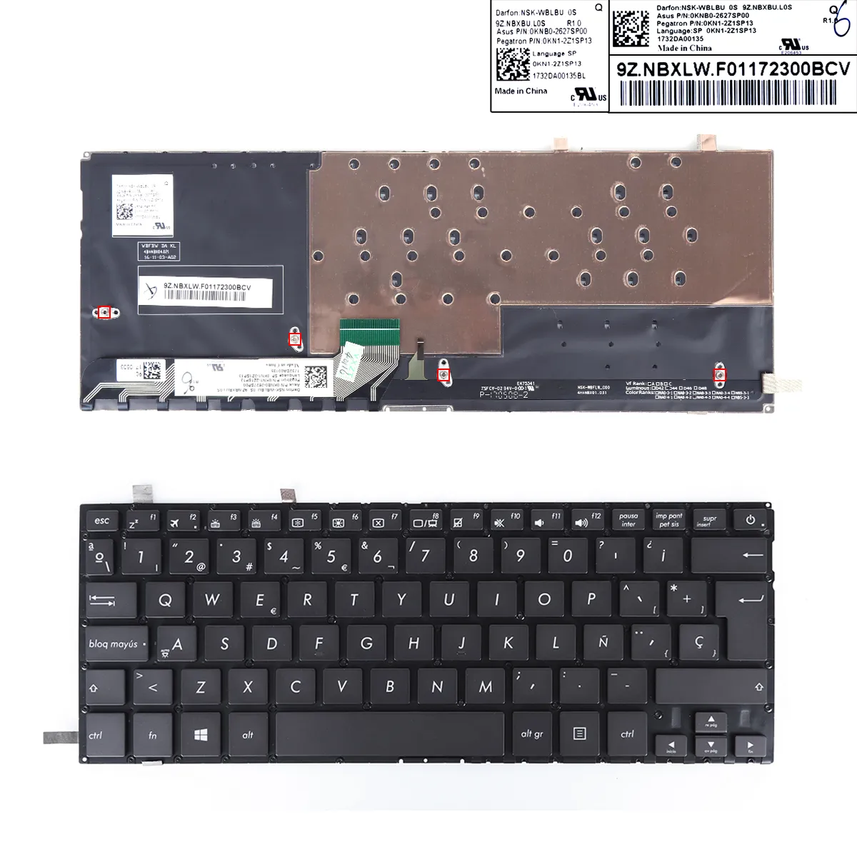 Picture of ASUS UX430 UX430U UX430UA UX430UQ UX430UN U4100U BLACK WIN8 Backlit