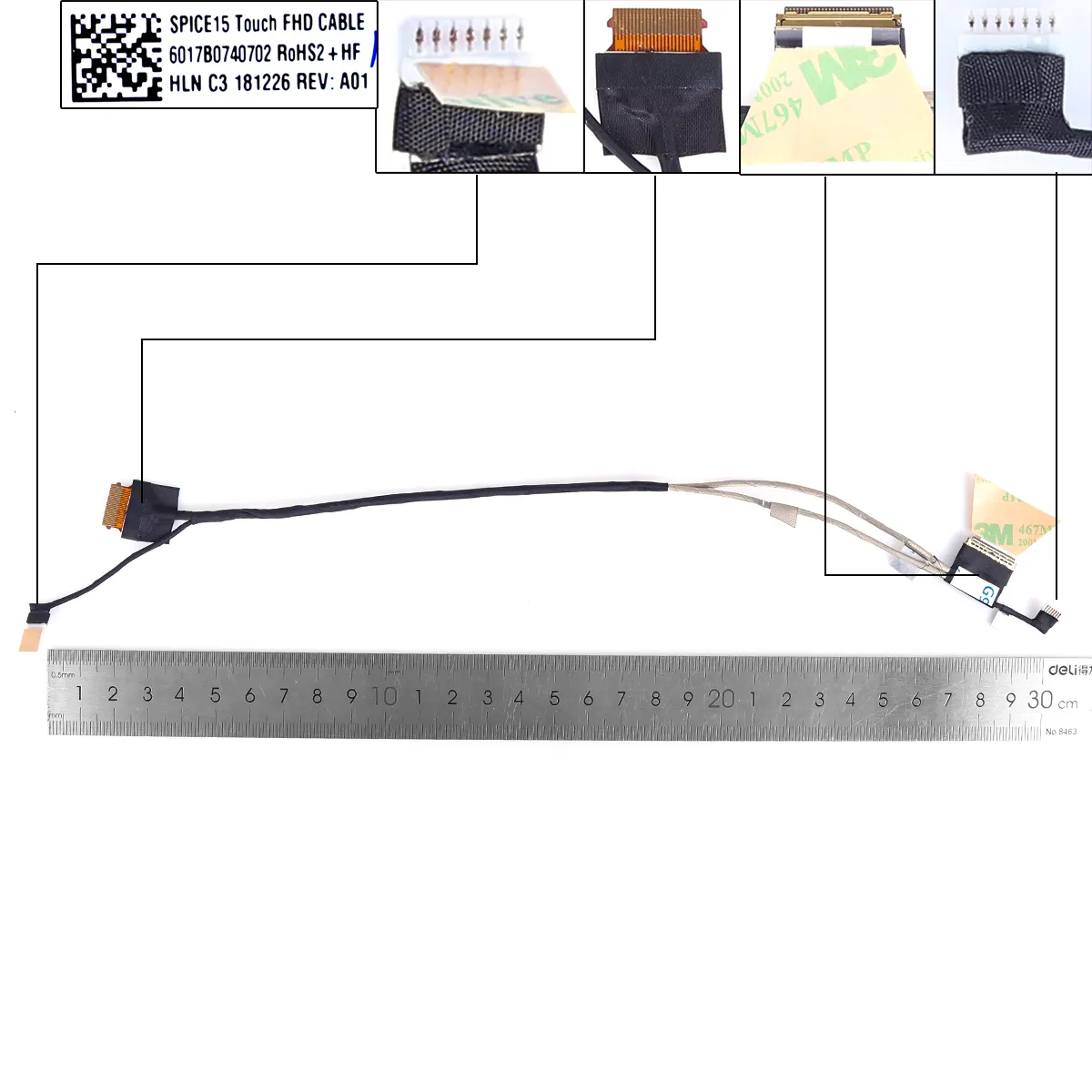 Picture of HP 15-AS tpn-i125 30pin 0.5 with touch FHD