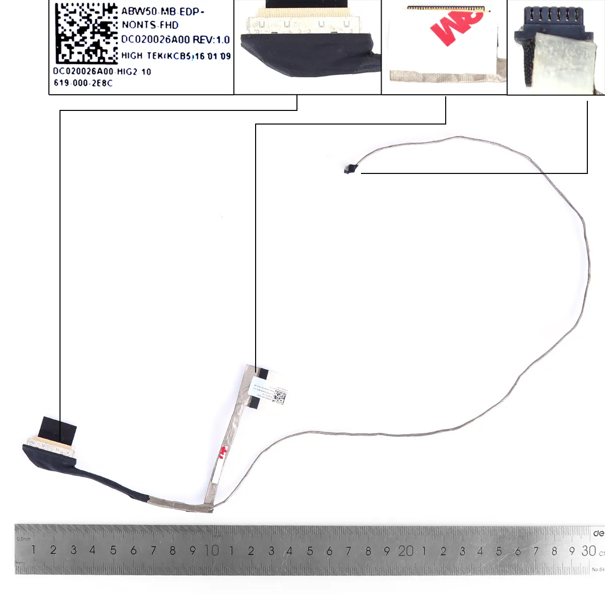 Picture of HP ENVY 15T-AE 15-AE 15-AH TPN-C122 30pin 0.5