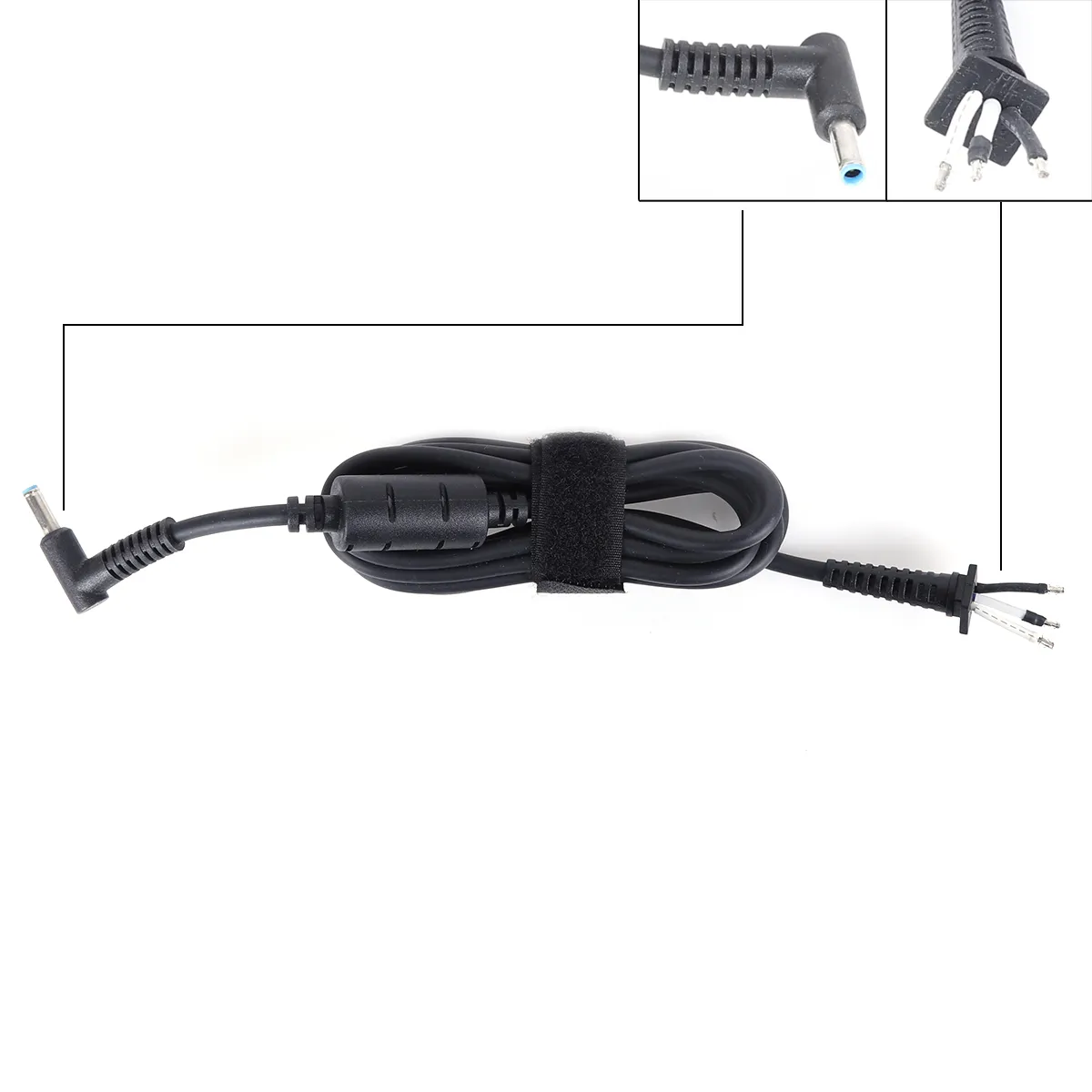 Picture of 200W DC Power Cable Male 4.5*3.0mm with LED For HP 1.5m Wire DC Plug Cord	