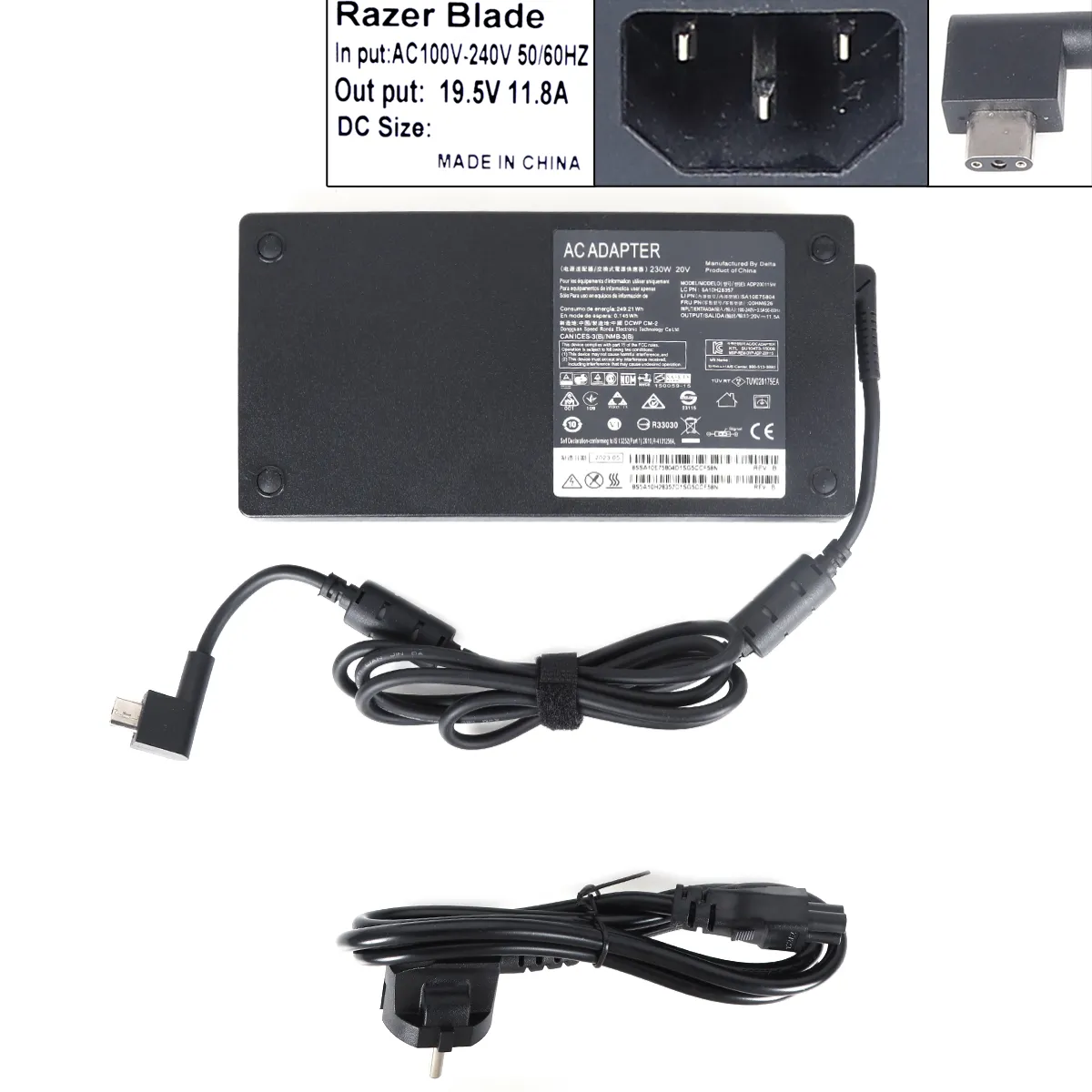 Picture of Razer Blade RC30 230W 19.5V 11.8A RC30-024801 with AC line Plug：US (High copy）