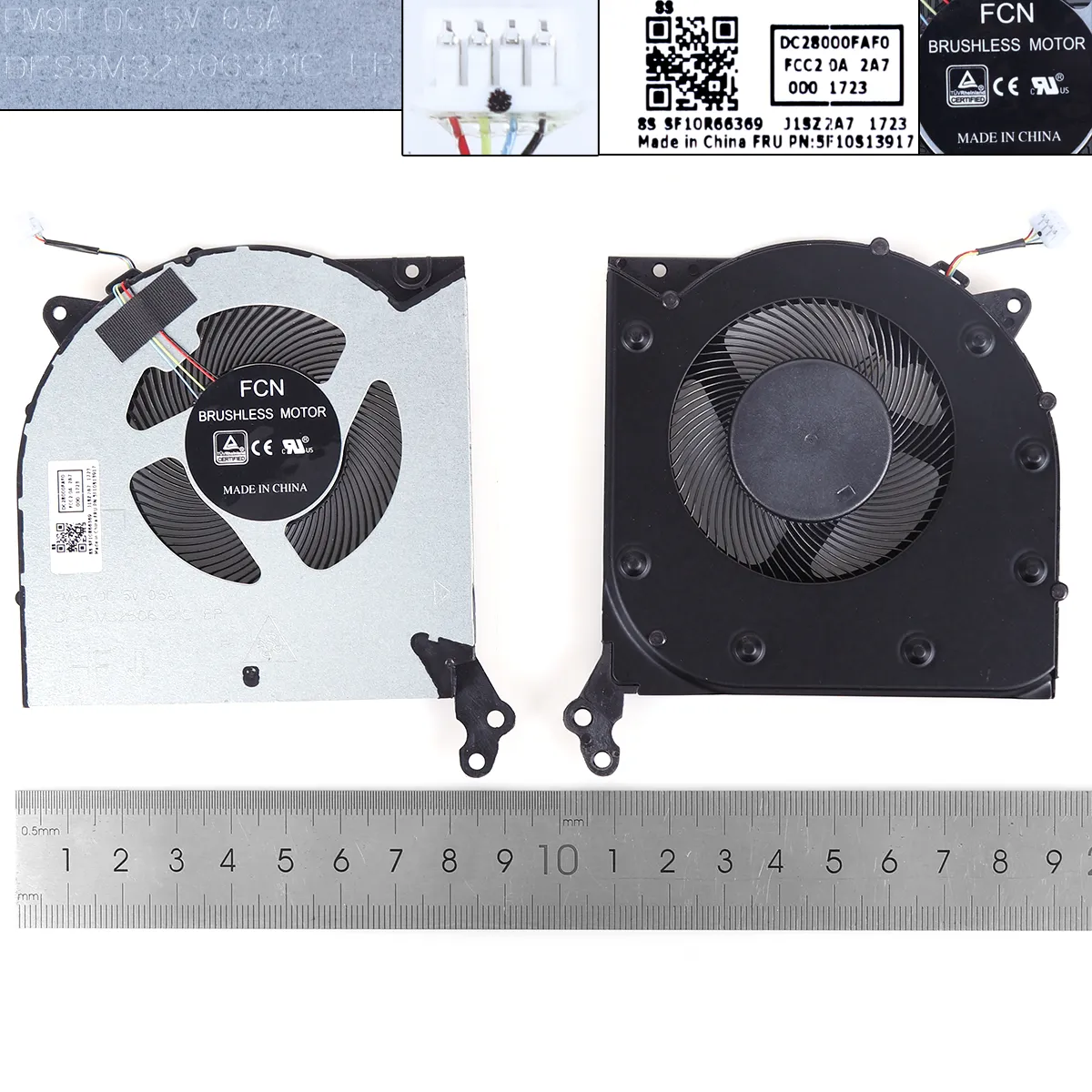 Picture of Laptop fan for LENOVO 2020 R7000 Y550-15 Y7000P CPU 5V With cover，ORG