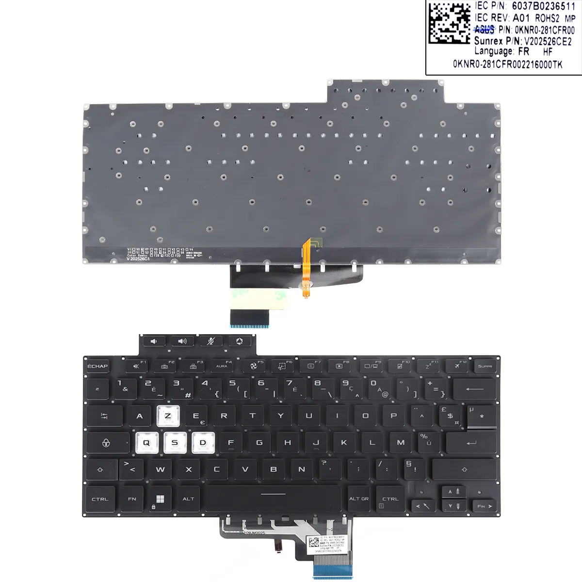 Picture of ASUS TUF Air FX516 FX516P FX516PR FX516PM FA516 BLACK(backlit WIN8)
