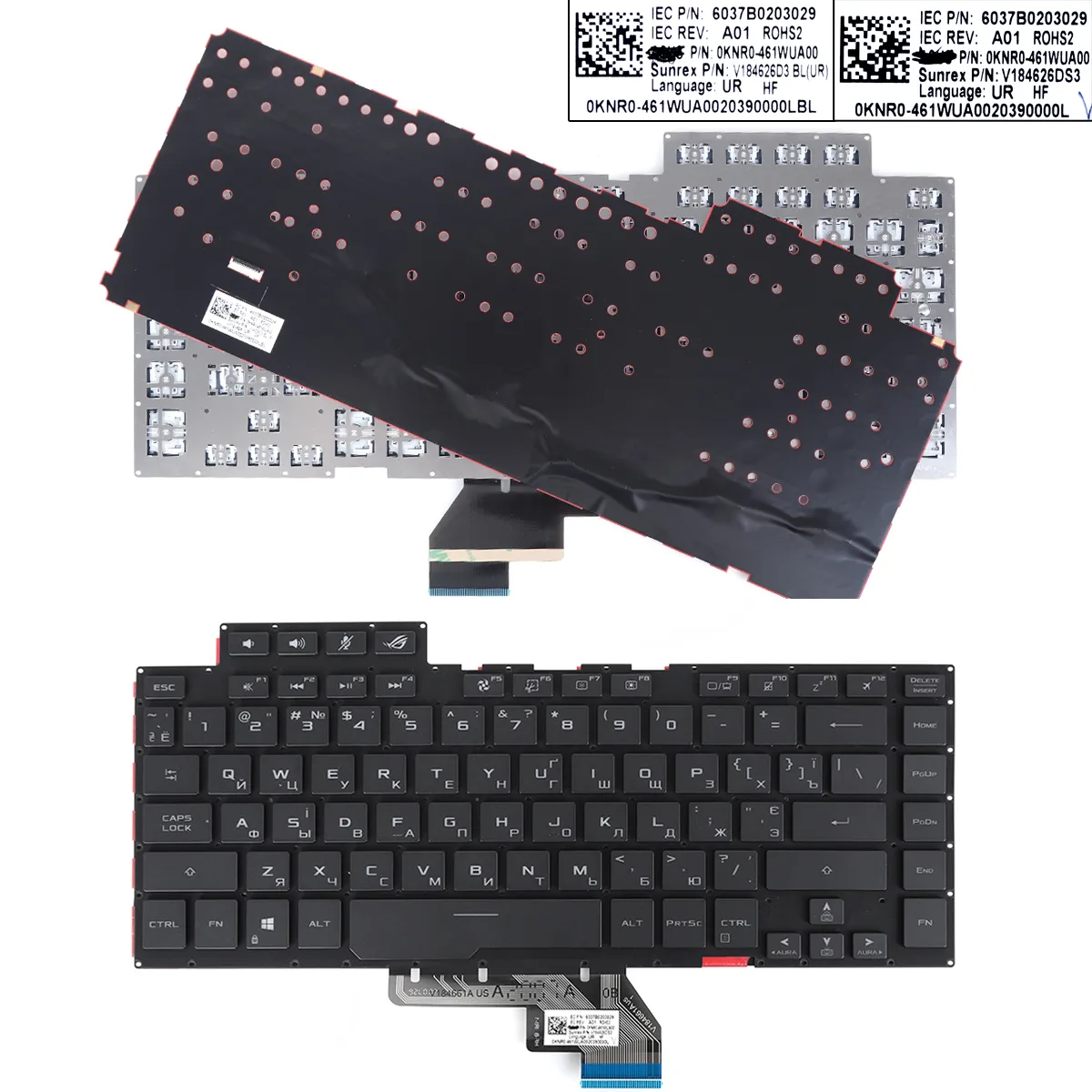 Picture of ASUS ROG GU502LU GU502DU GU502LV GU502LW Black（Colorful backlight）