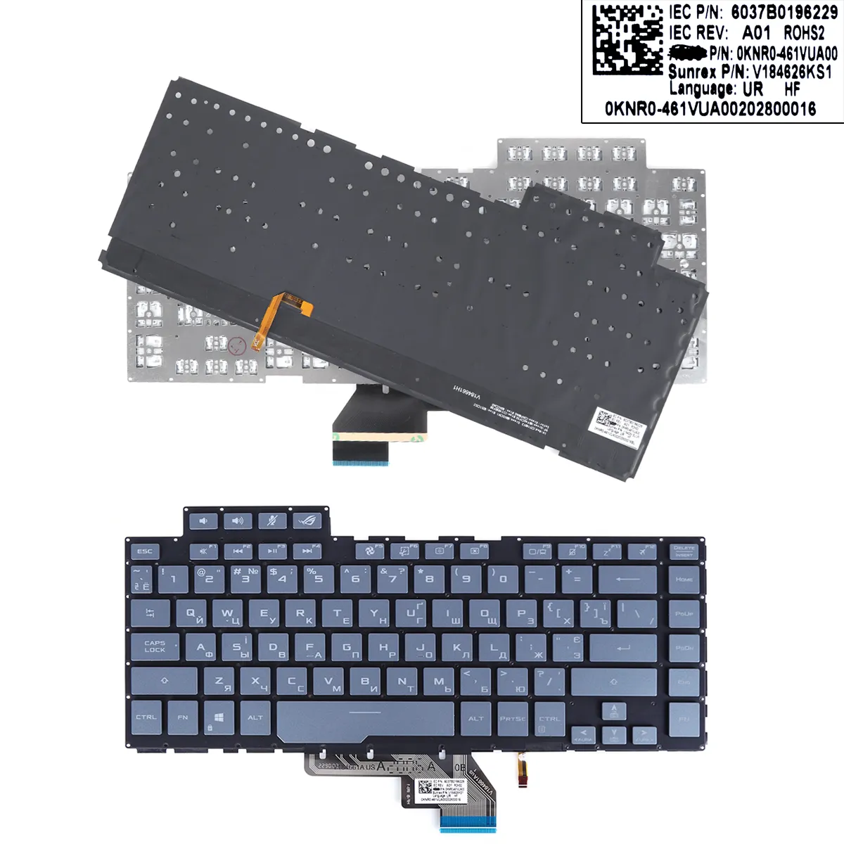 Picture of ASUS GA502G GA502D GA502I GX502 GX502G GM502 Blue gray(Colorful backlit)
