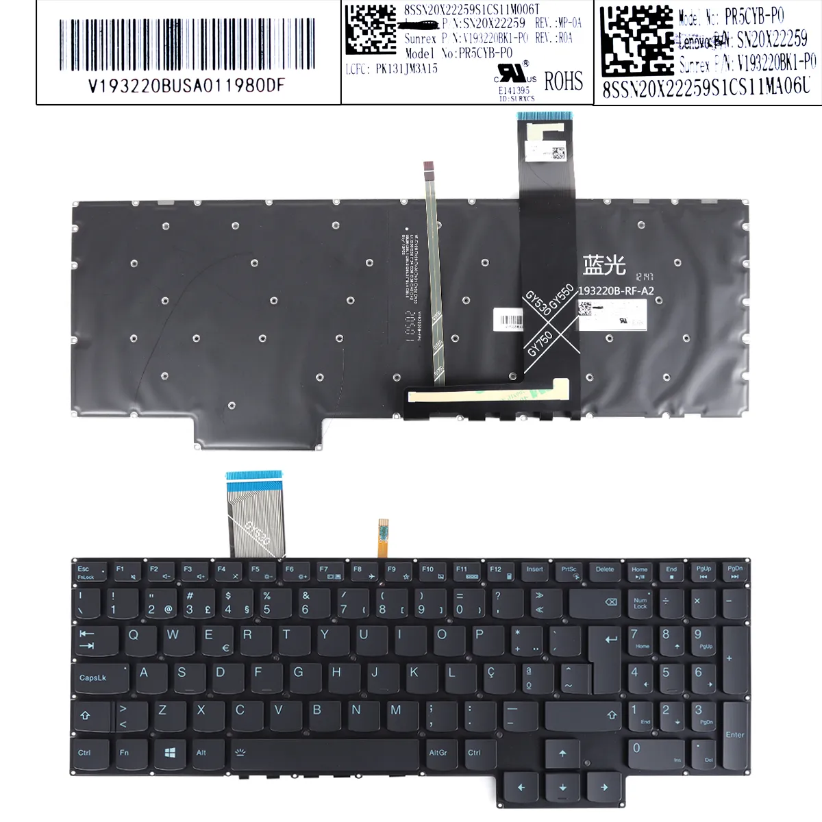 Picture of lenovo Ideapad GAMING 3 15IMH05-Y7000-2021（blue printing backlit）