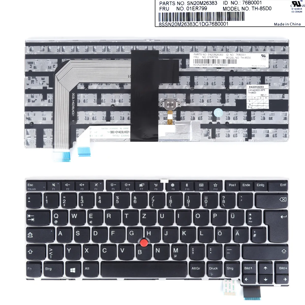 Picture of ThinkPad T470S SILVER FRAME ( with point For Win8)