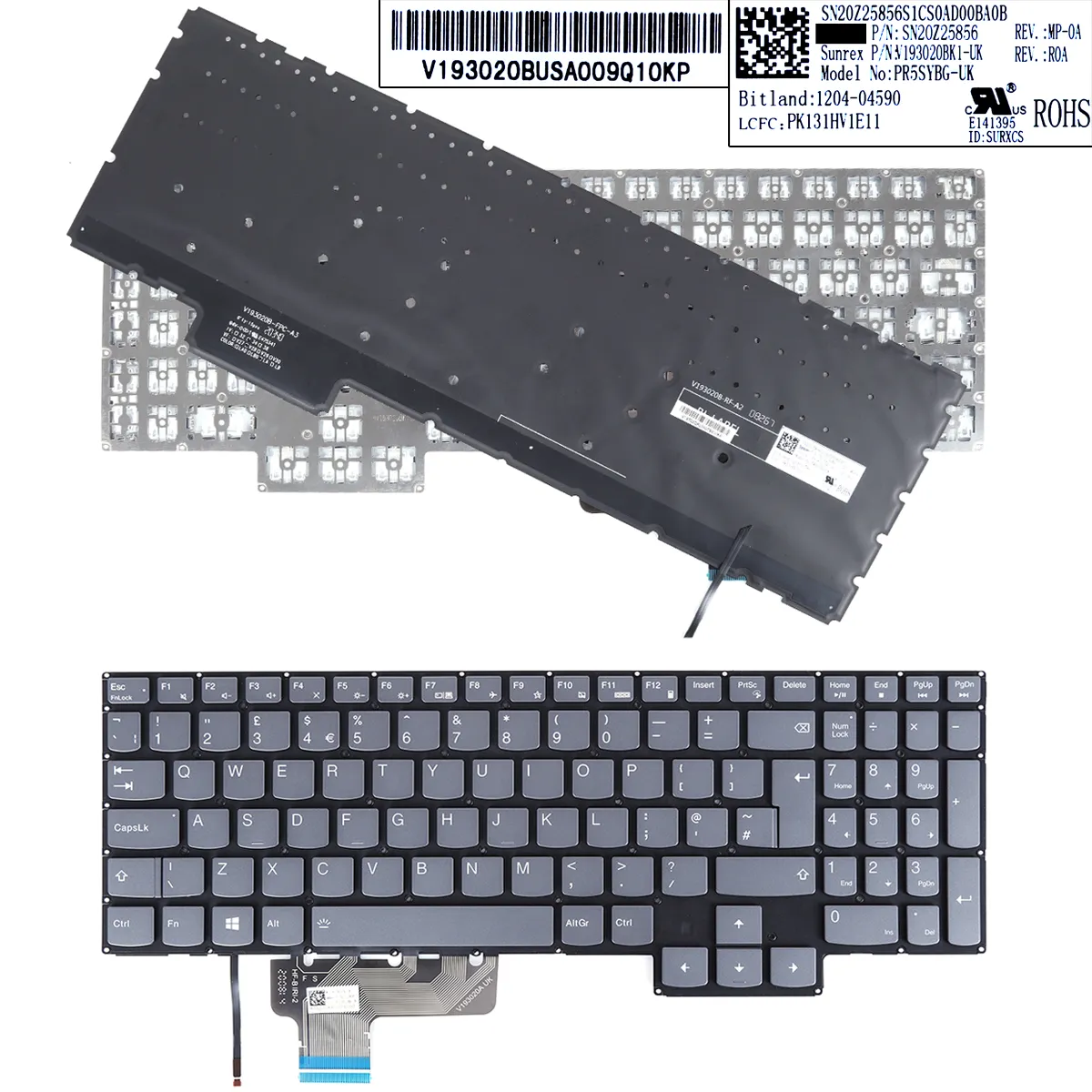 Picture of Lenovo Legion S7-15ARH5/S7-15ACH6/S7-15IMH11 backlit