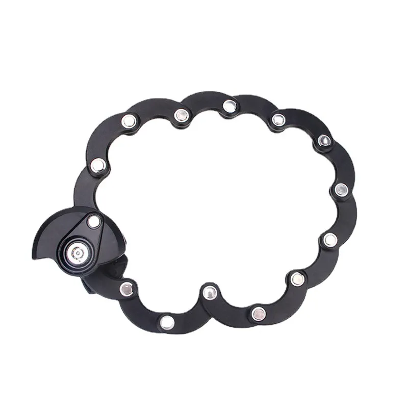 Picture of Bicycle anti-theft chain lock Hamburg folding fixed lock mountain bike chain anti-theft lock accessory equipment