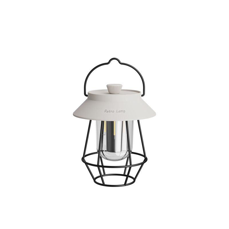 Retro camping lights LED Outdoor lighting Portable lantern campground tent atmosphere night light SOS signal light three-color light IP54 waterproof high-capacity battery