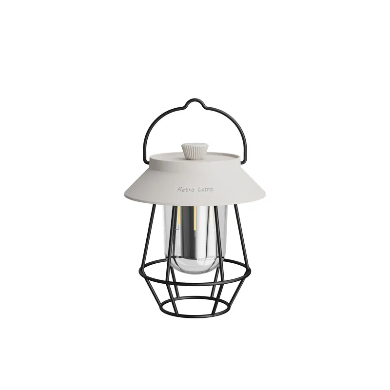 Picture of Retro camping lights LED Outdoor lighting Portable lantern campground tent atmosphere night light SOS signal light three-color light IP54 waterproof high-capacity battery