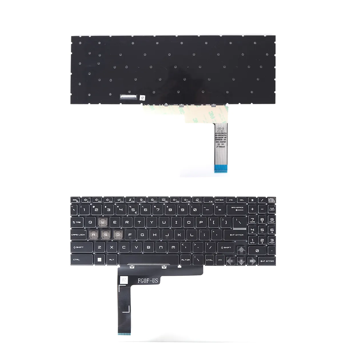 Picture of Laptop US keyboard for MSI Sword 15 A11SC A11UE A12VE A12UD A13VF A13U MS-1585 BLACK RGB
