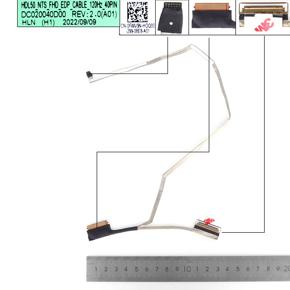 Picture of DELL Inspiron 3520 3525 3521 40pin 0.5 FHD