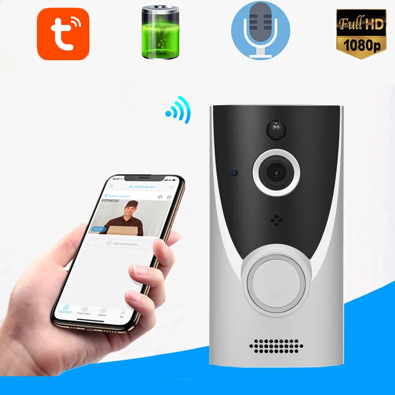 Picture of Doodle smart doorbell HD WiFi wireless 1080P visual doorbell remote cloud storage video two-way intercom Low power consumption