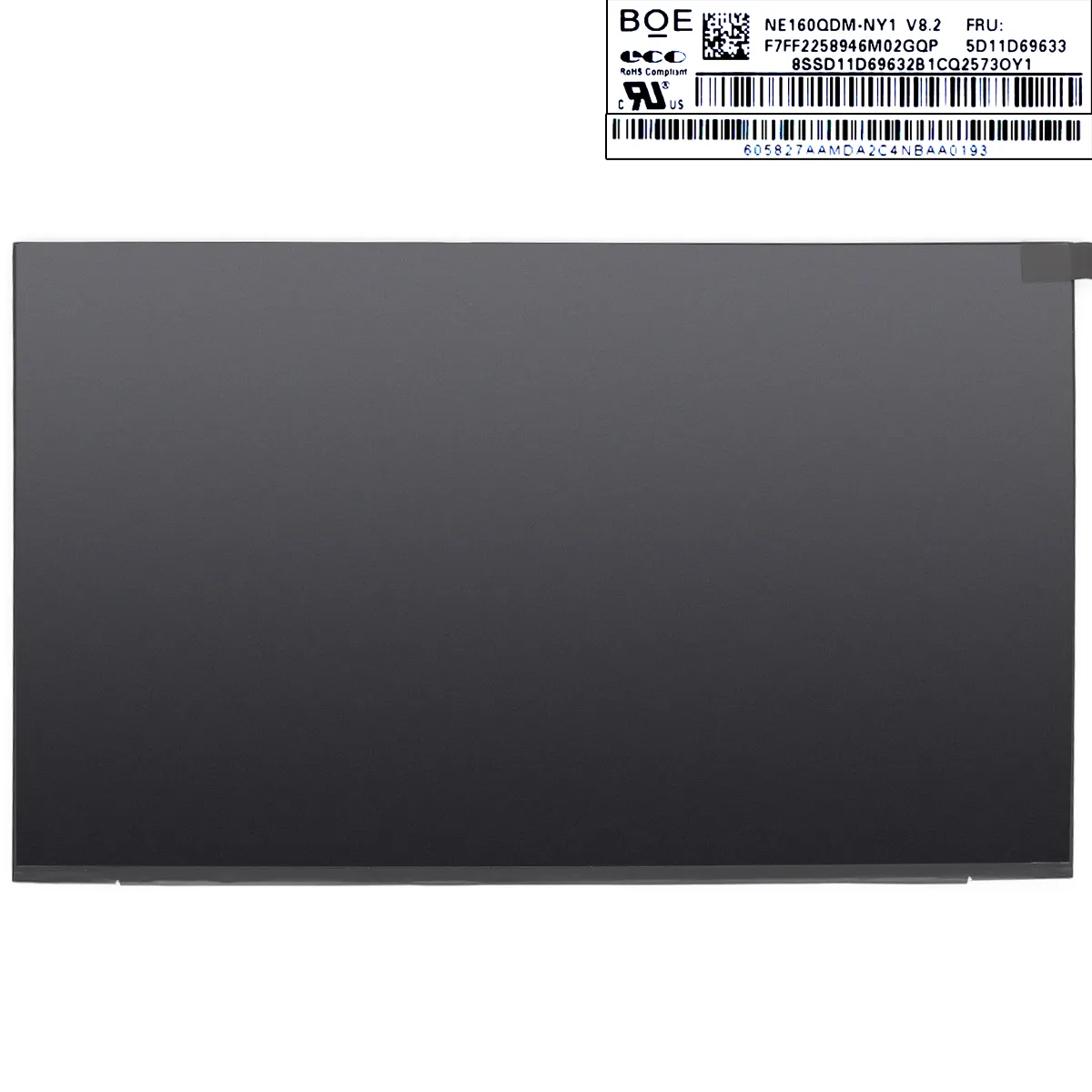 Picture of MNG007DA1-1 MNG007DA1-8 NE160QDM-NY1 V8.0 165HZ 16.0" 2.5K LAPTOP LCD SCREEN