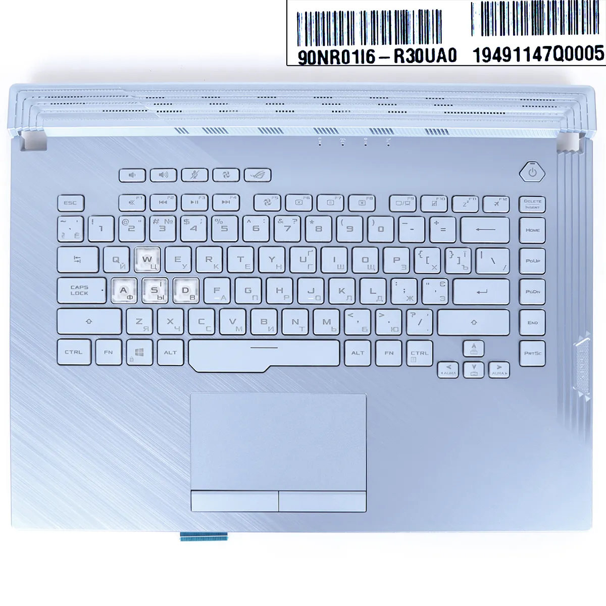 Picture of ASUS G531GU-1C Upper Case Palmrest with RU Keyboard(RGB CHIC)