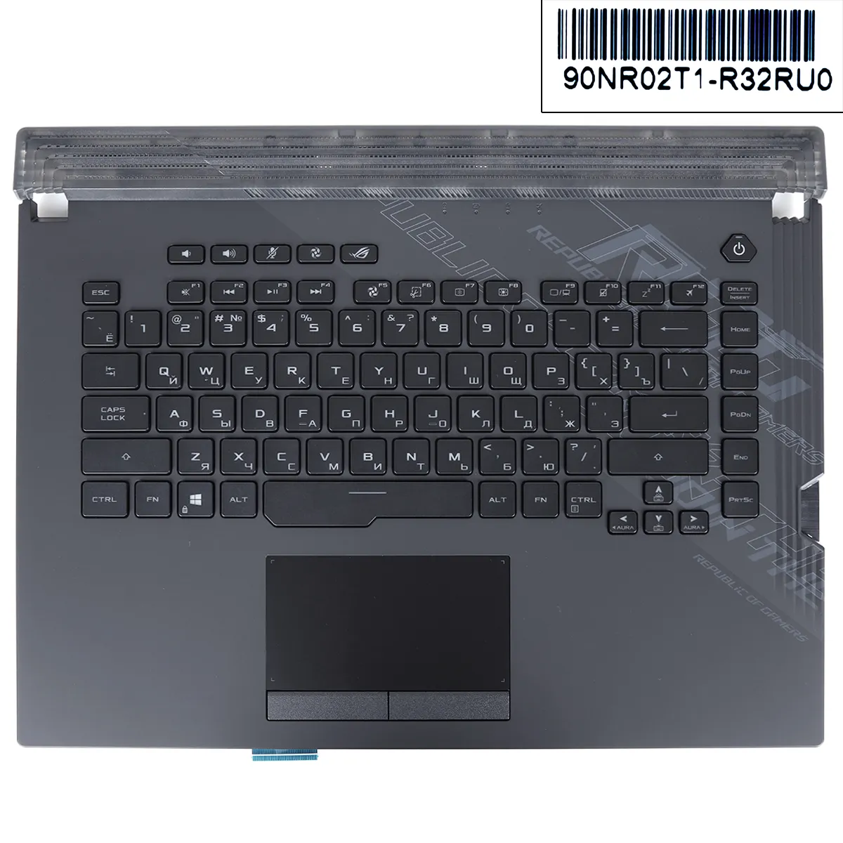 Picture of ASUS G532LWS-1A Upper Case Palmrest with RU Keyboard(RGB PER KEY)