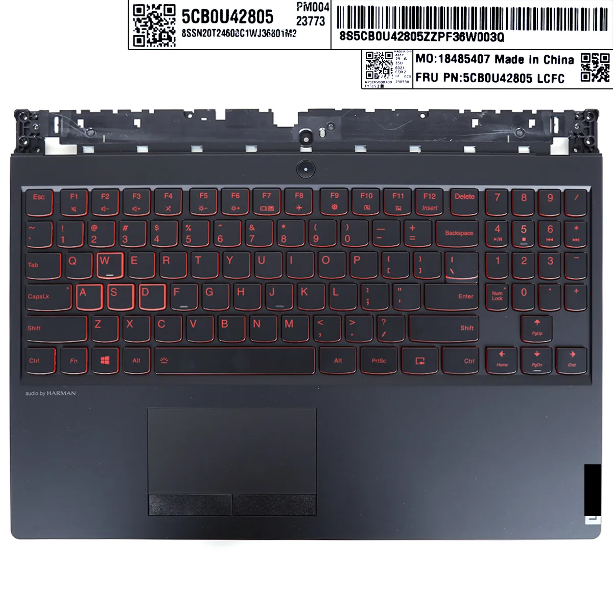 Picture of Lenovo Legion Y530-15ICH US keyboard Palmrest Cover Case Black