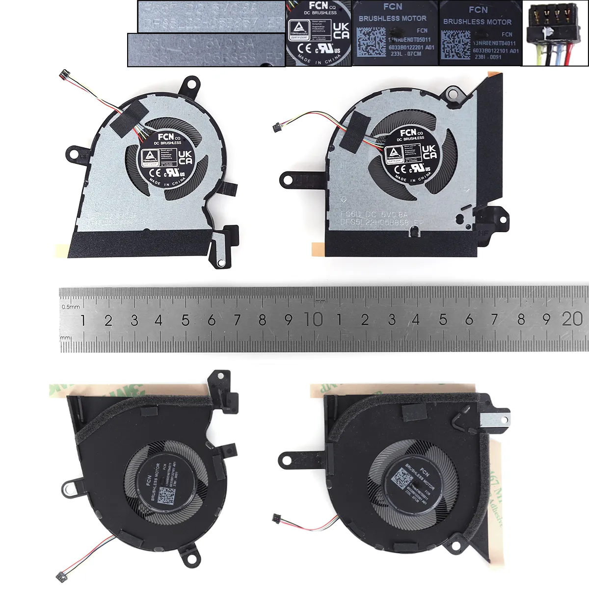 Picture of Laptop fan for ASUS ROG GV302X FLOW X13 2023 （L+R,ORG）