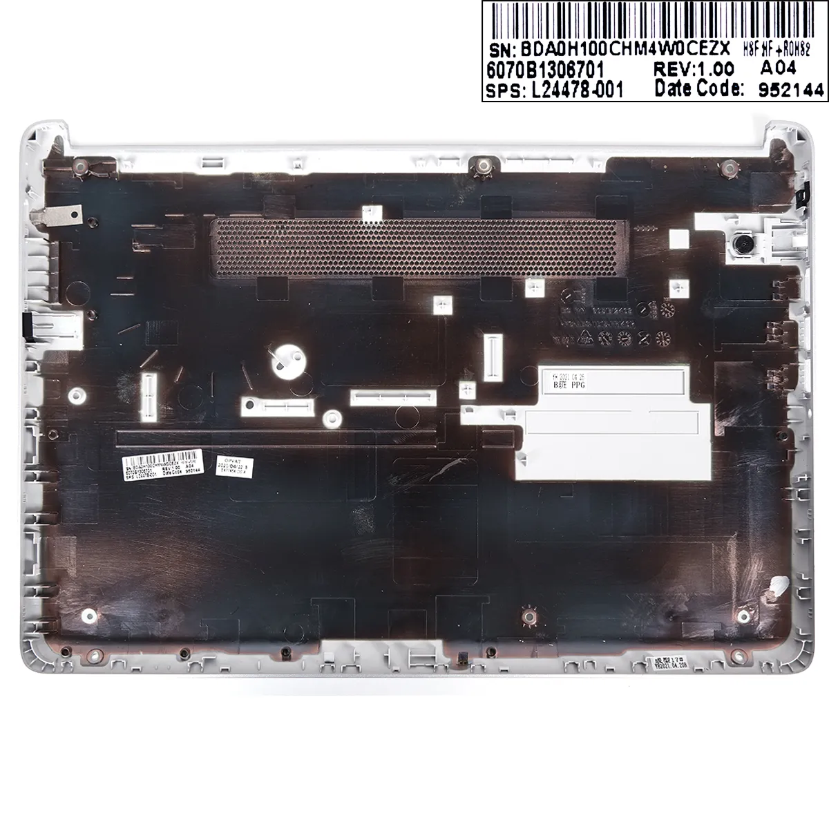 Picture of HP 14-CF 14-CR 14-DF TPN-I135 Bottom Base Cover Lower Case Silver