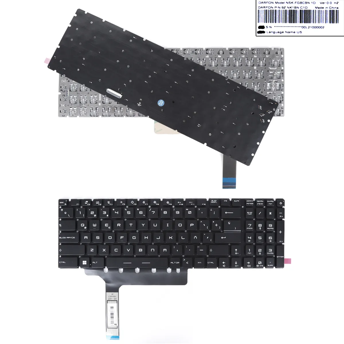 Picture of MSI GP76  GE76  GS76 MS-17K1  RGB backlit, black