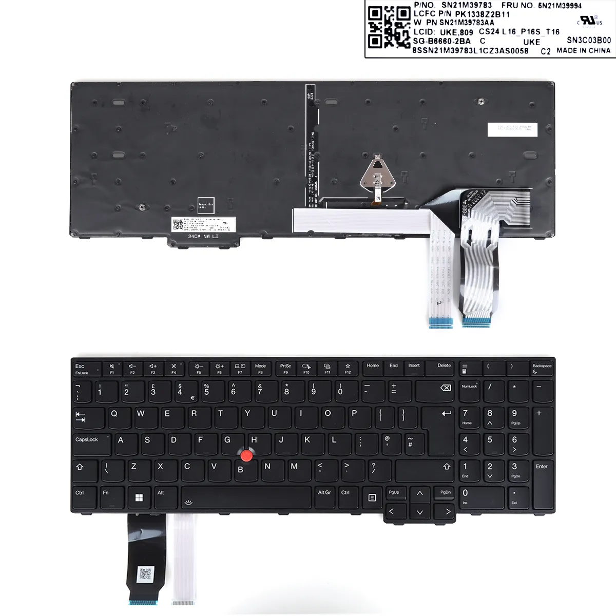 Picture of LENOVO L15 GEN3 T16 P16S GEN1 BLACK (point backlit)