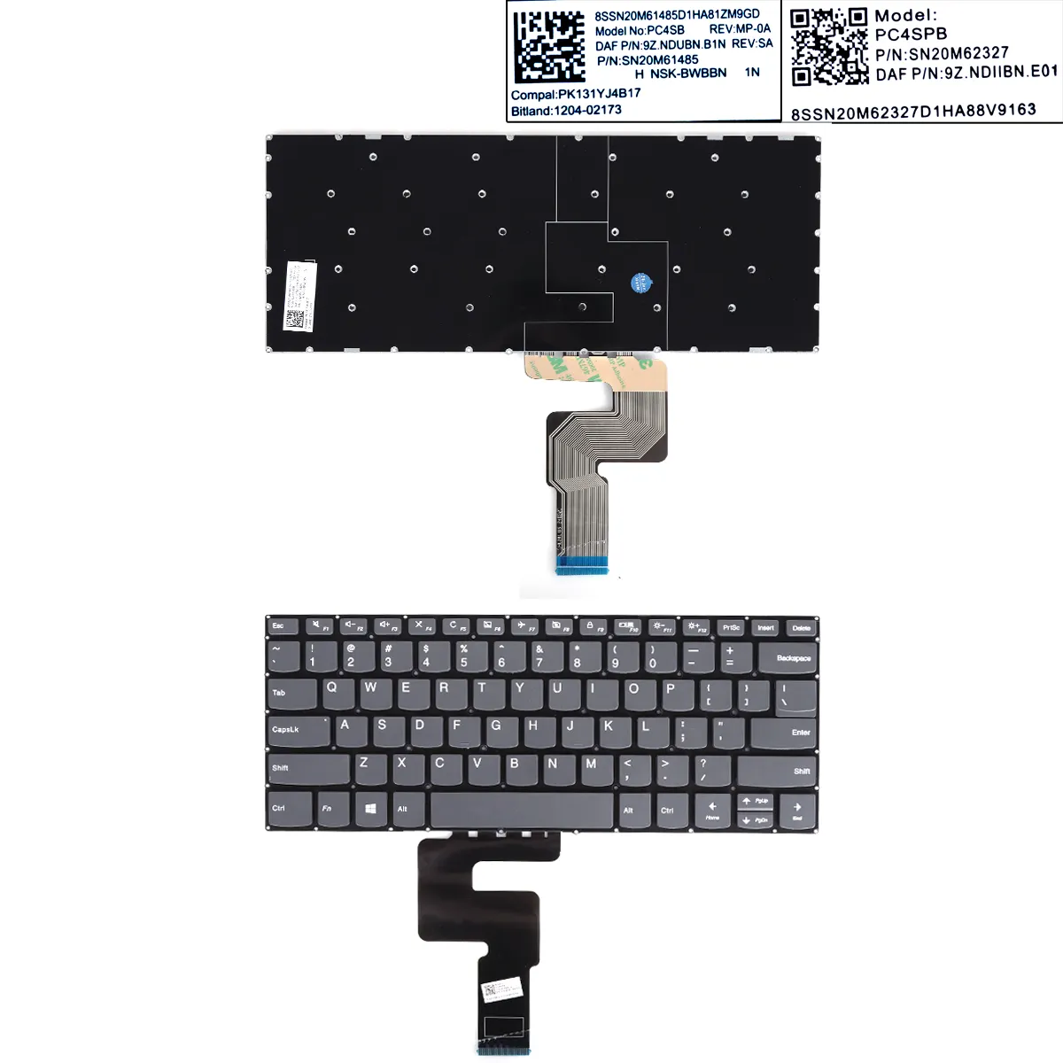 Picture of  Lenovo V14-ADA V14-ARE V14-IGL V14-IIL V14-IKB V14-IWL GRAY (Without FRAME and Backlit,OEM）