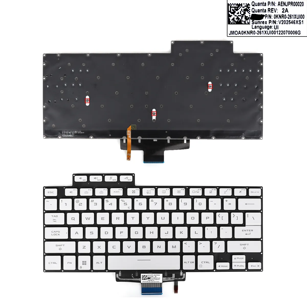 Picture of ASUS Zephyrus G15 GA503 GA503Q GA503QR GA503QS M16 GU603H WHITE(backlit win8)