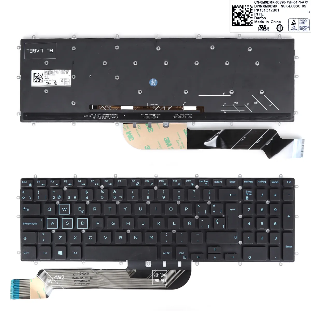 Picture of DELL  7566    backlight, black and blue lettering