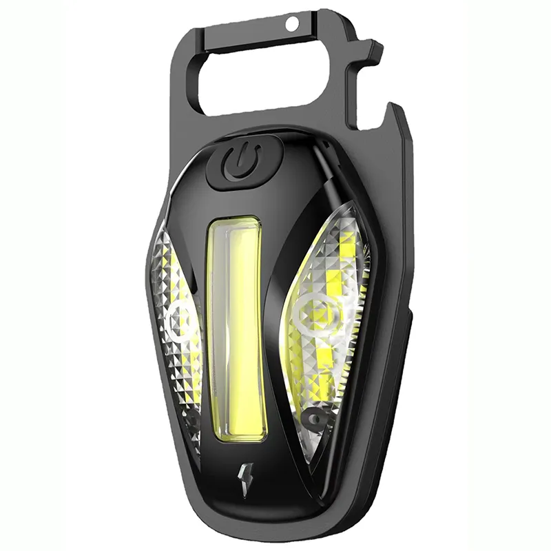 Picture of Portable keychain strong light small flashlight charging work light five lighting modes usb home emergency multi-functional portable light