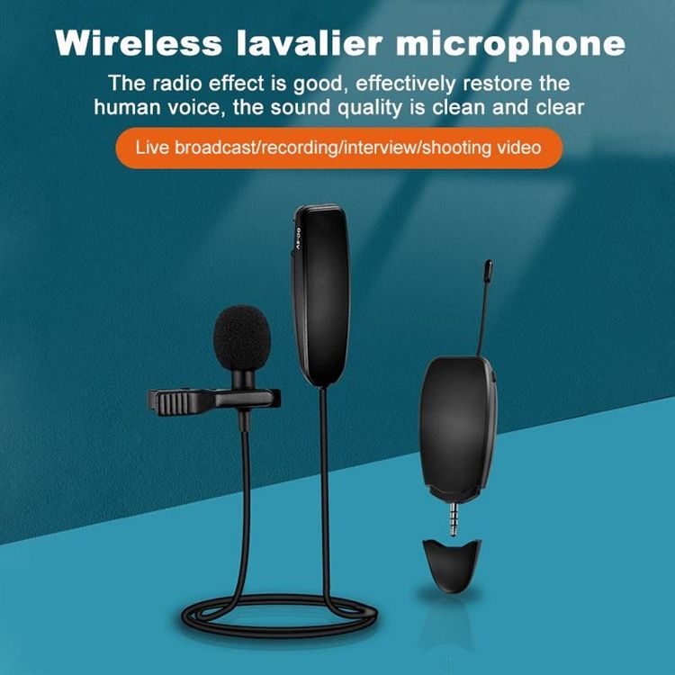 AIXPI wireless Lavalier Collar Clip Microphone