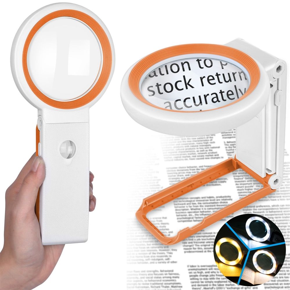 AIXPI 6th Generation Magnifying Glass（White-orange）12229301