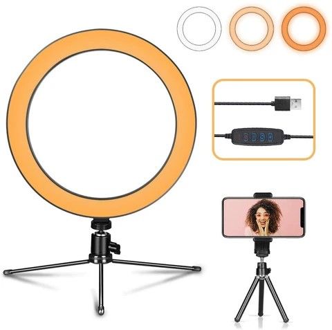 ring light with 2 tripods