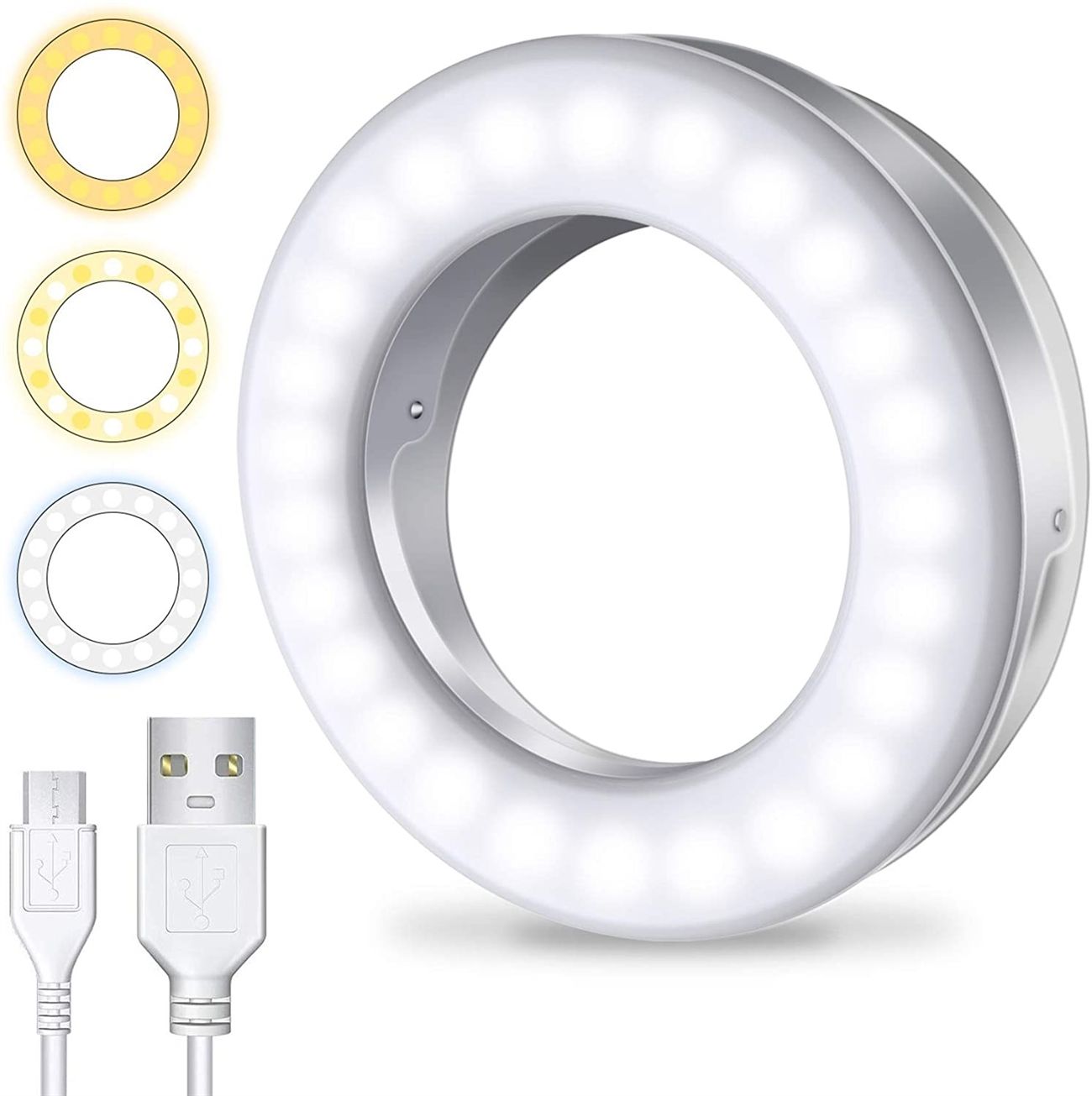 clip small ring light