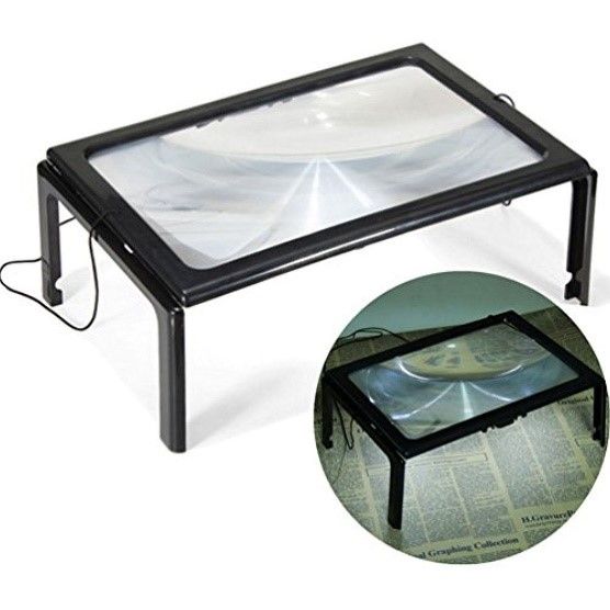 a4 page hands free magnifying glass
