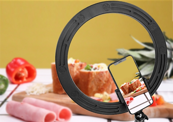 AIXPI Ring Light 10inch Fill Light with Tripod Stand & Phone Holder